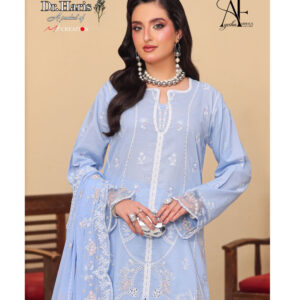 tradition fancy embroidered lawn by dr haris